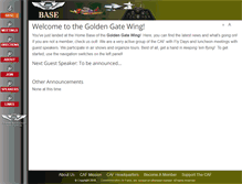 Tablet Screenshot of goldengatewing.org